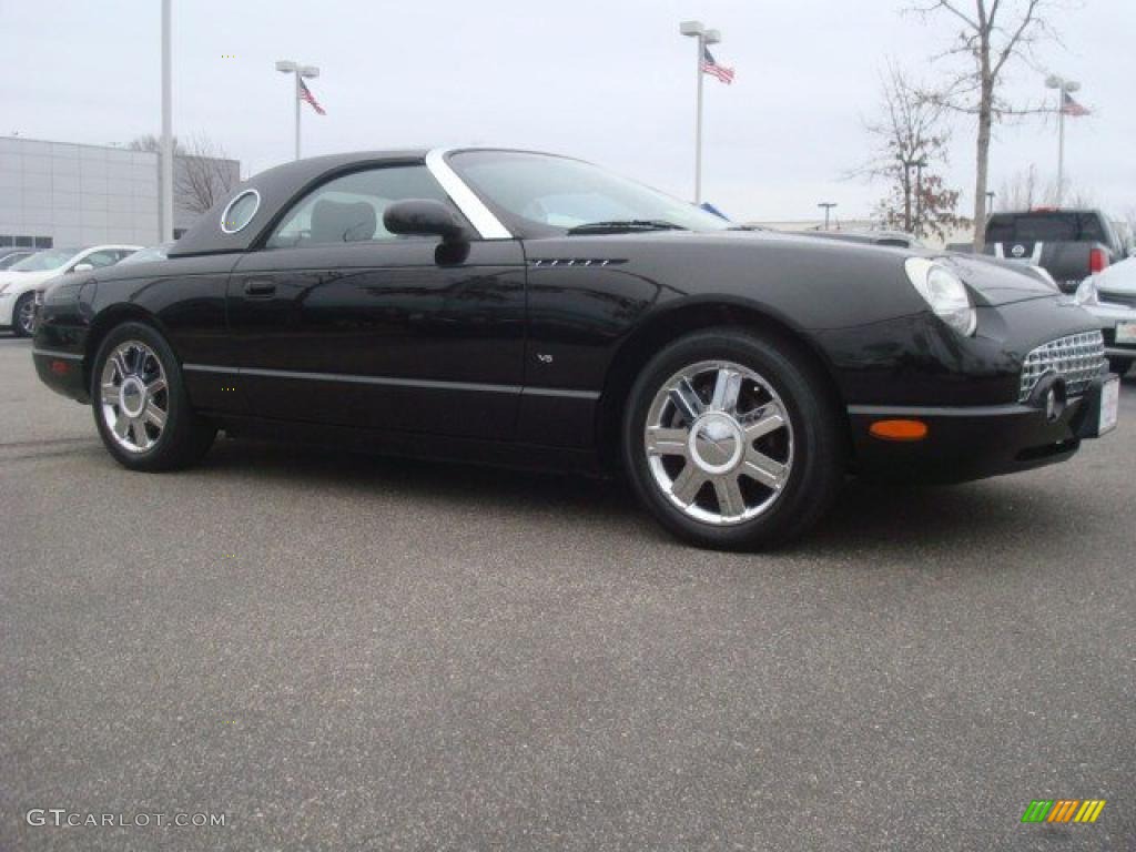 Evening Black 2004 Ford Thunderbird Premium Roadster Exterior Photo #44713831