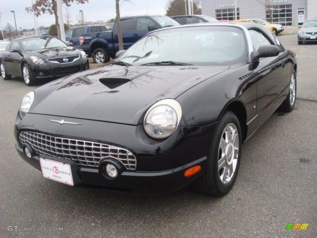 Evening Black 2004 Ford Thunderbird Premium Roadster Exterior Photo #44713943