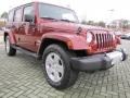 2008 Red Rock Crystal Pearl Jeep Wrangler Unlimited Sahara  photo #6