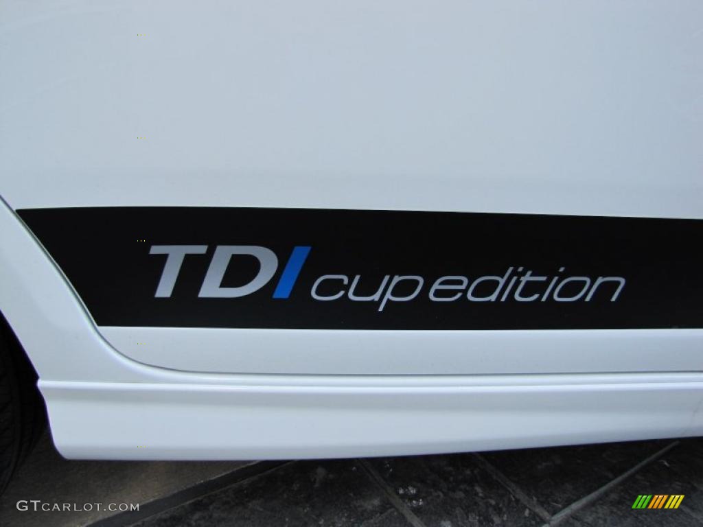 2010 Jetta TDI Cup Street Edition - Candy White / Interlagos Plaid Cloth photo #3