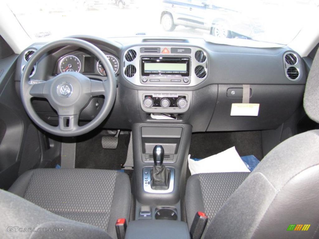 2011 Volkswagen Tiguan S Charcoal Dashboard Photo #44715999