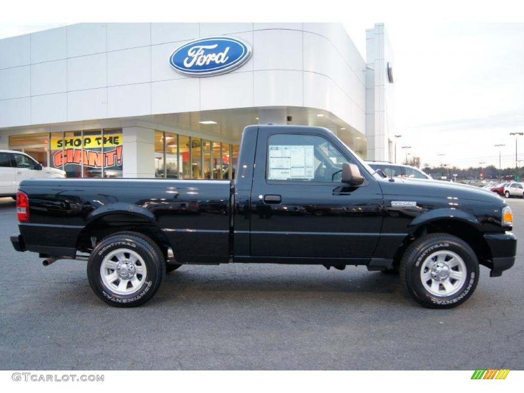 2011 Ranger XLT Regular Cab - Black / Medium Dark Flint photo #2