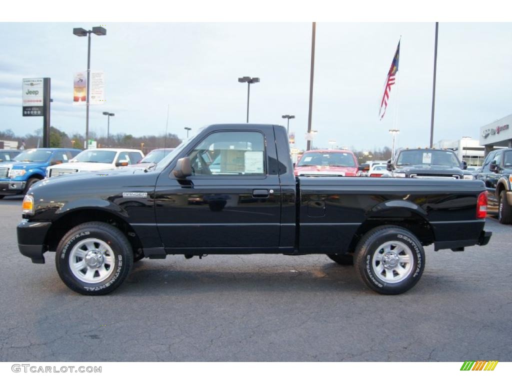 Black 2011 Ford Ranger XLT Regular Cab Exterior Photo #44716091