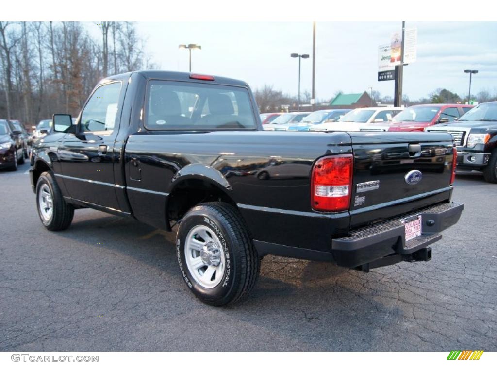 2011 Ranger XLT Regular Cab - Black / Medium Dark Flint photo #28