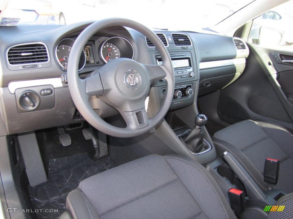 Titan Black Interior 2011 Volkswagen Golf 2 Door Photo #44719888