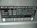 Brilliant Silver Metallic - E 500 Sedan Photo No. 28