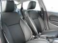 Charcoal Black Leather 2011 Ford Fiesta SEL Sedan Interior Color