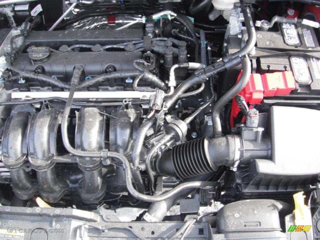 2011 Ford Fiesta SEL Sedan 1.6 Liter DOHC 16-Valve Ti-VCT Duratec 4 Cylinder Engine Photo #44722293