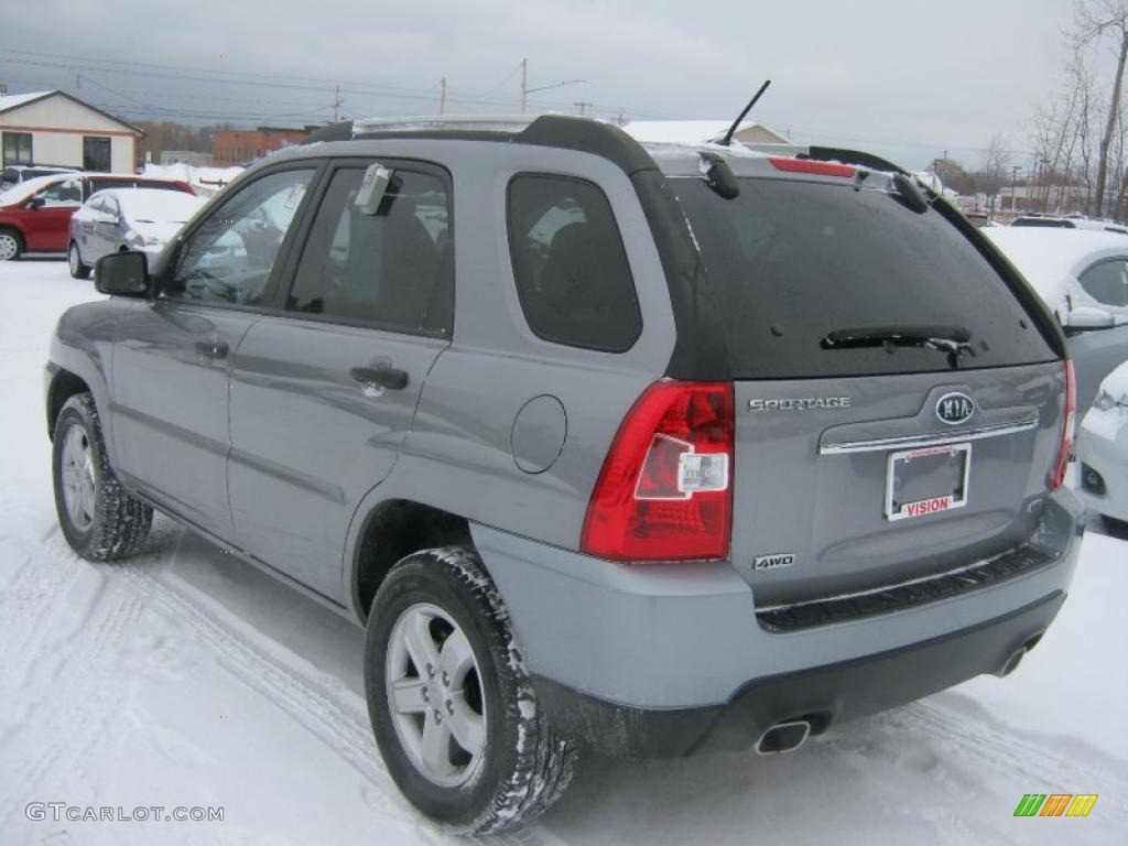 2010 Sportage LX V6 4x4 - Steel Silver / Black photo #13