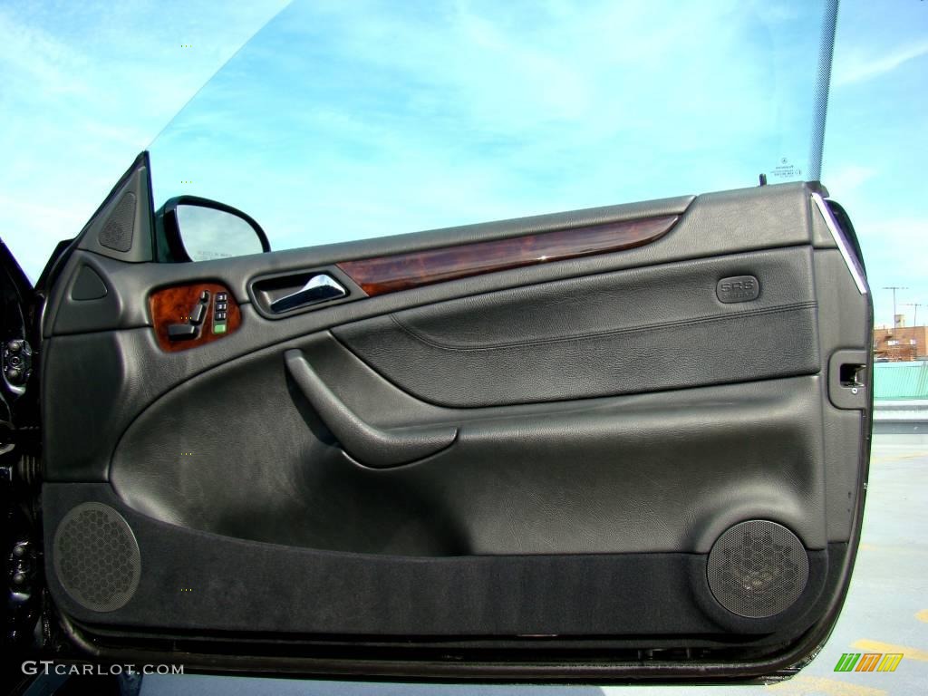 2001 Mercedes-Benz CLK 320 Coupe Charcoal Door Panel Photo #44724700