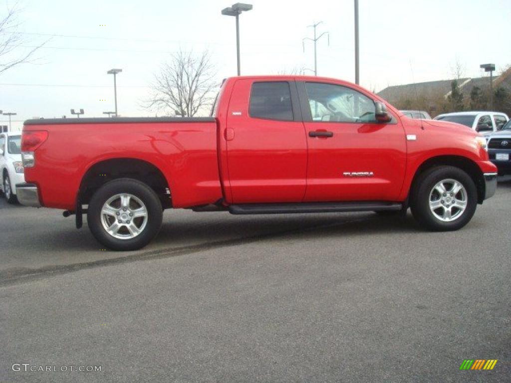 2008 Tundra SR5 Double Cab - Radiant Red / Graphite Gray photo #3