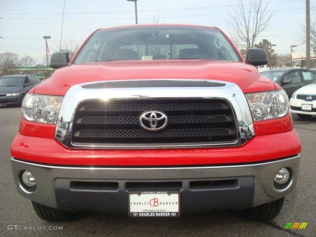 2008 Tundra SR5 Double Cab - Radiant Red / Graphite Gray photo #9