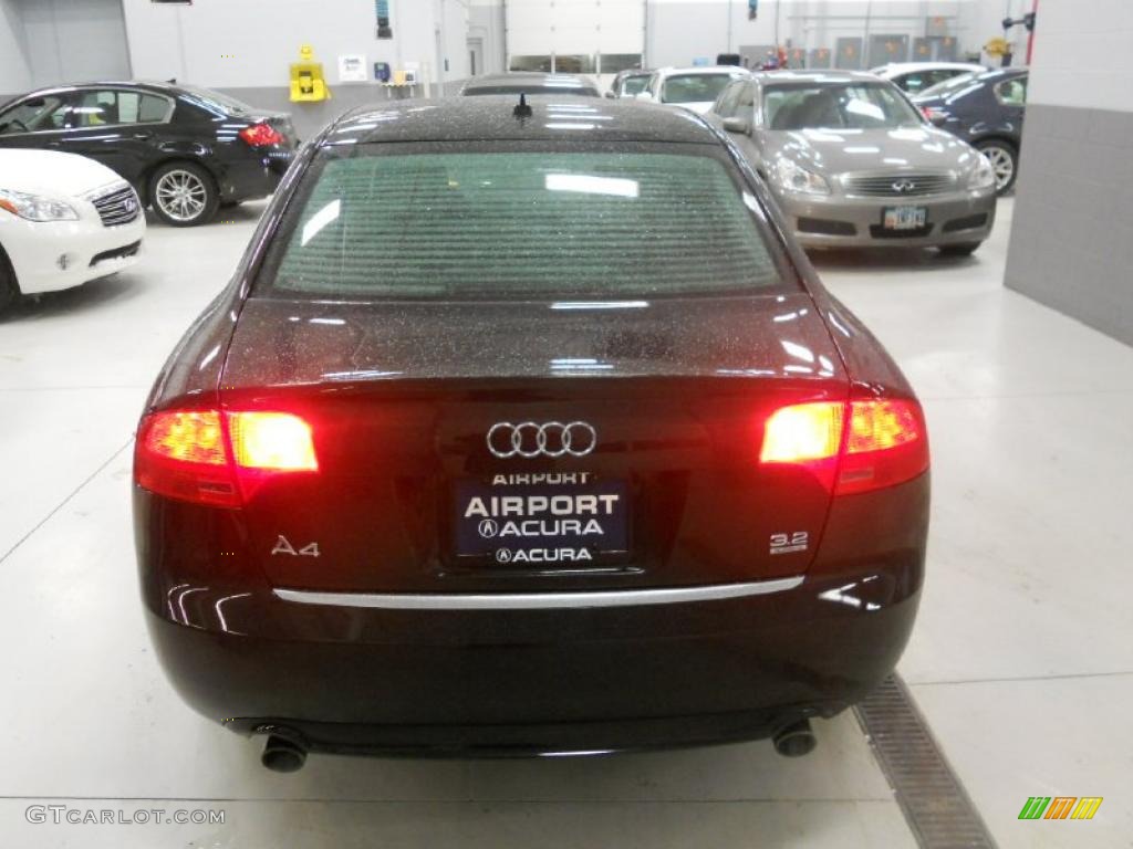 2008 A4 3.2 Quattro S-Line Sedan - Brilliant Black / Black photo #5