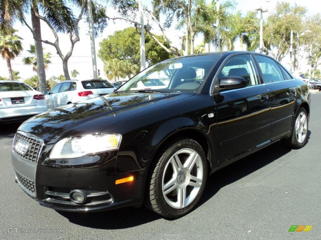 2008 A4 2.0T Sedan - Brilliant Black / Black photo #10