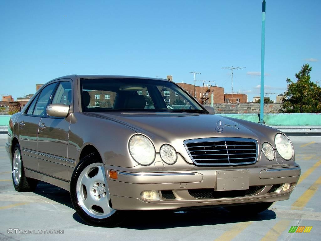 Desert Silver Metallic 2002 Mercedes-Benz E 430 Sedan Exterior Photo #44727121
