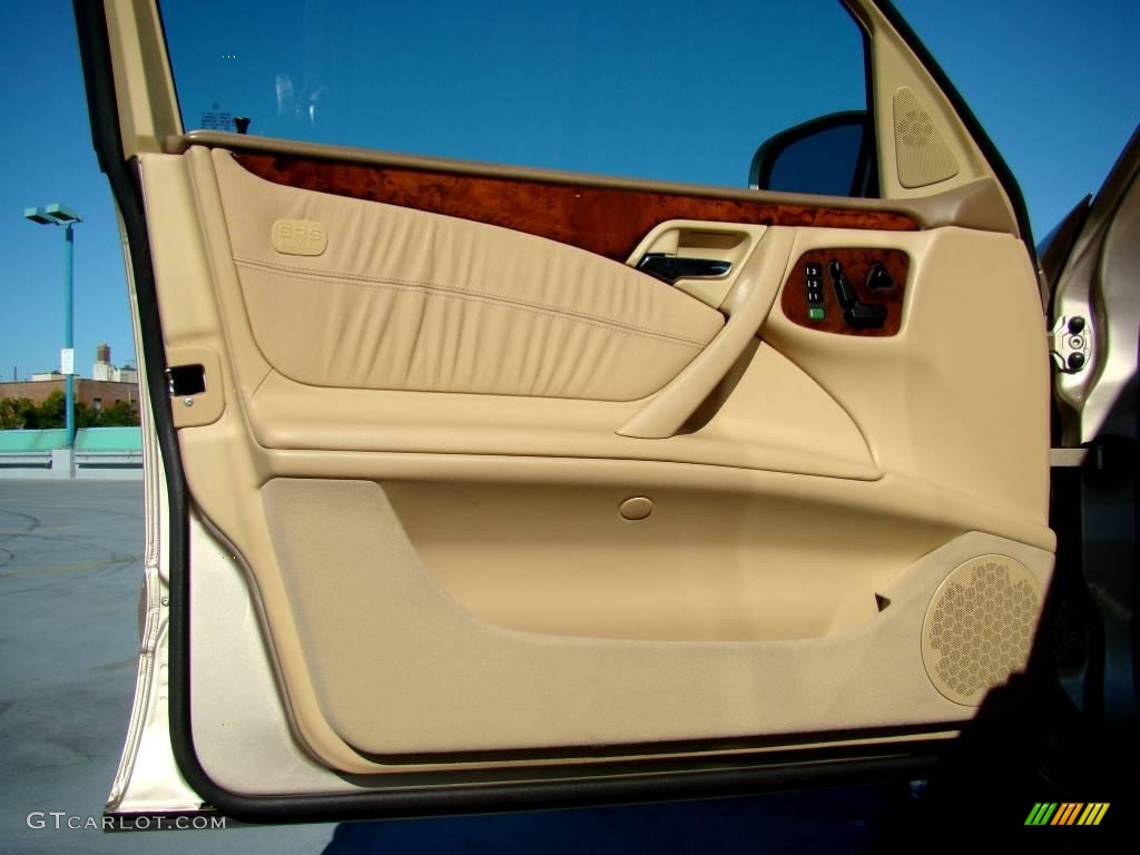 2002 Mercedes-Benz E 430 Sedan Java Door Panel Photo #44727589