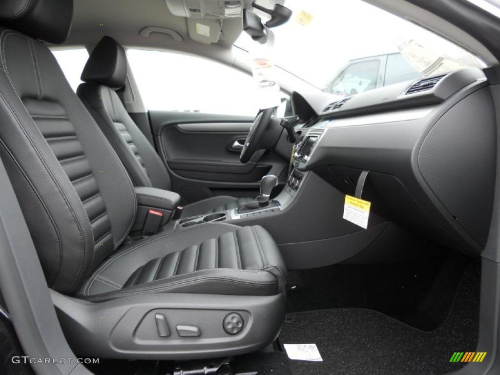 Black Interior 2012 Volkswagen CC R-Line Photo #44728385
