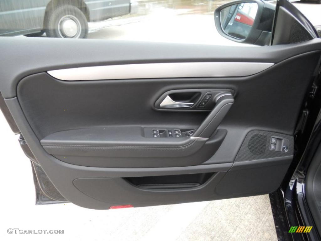 2012 Volkswagen CC Lux Black Door Panel Photo #44728566