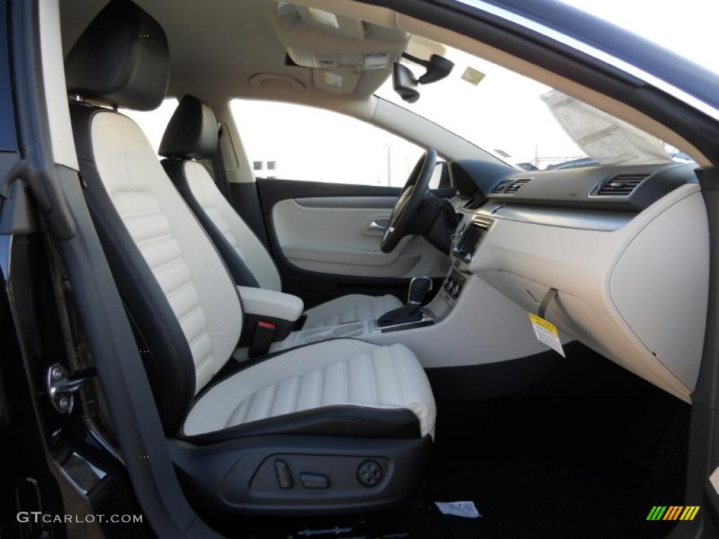Black/Cornsilk Beige Interior 2012 Volkswagen CC Sport Photo #44729089
