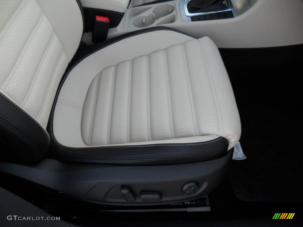 Black/Cornsilk Beige Interior 2012 Volkswagen CC Sport Photo #44729101