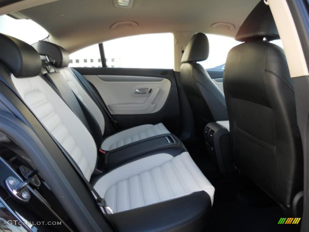 Black/Cornsilk Beige Interior 2012 Volkswagen CC Sport Photo #44729113