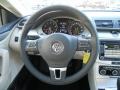 Black/Cornsilk Beige 2012 Volkswagen CC Sport Steering Wheel