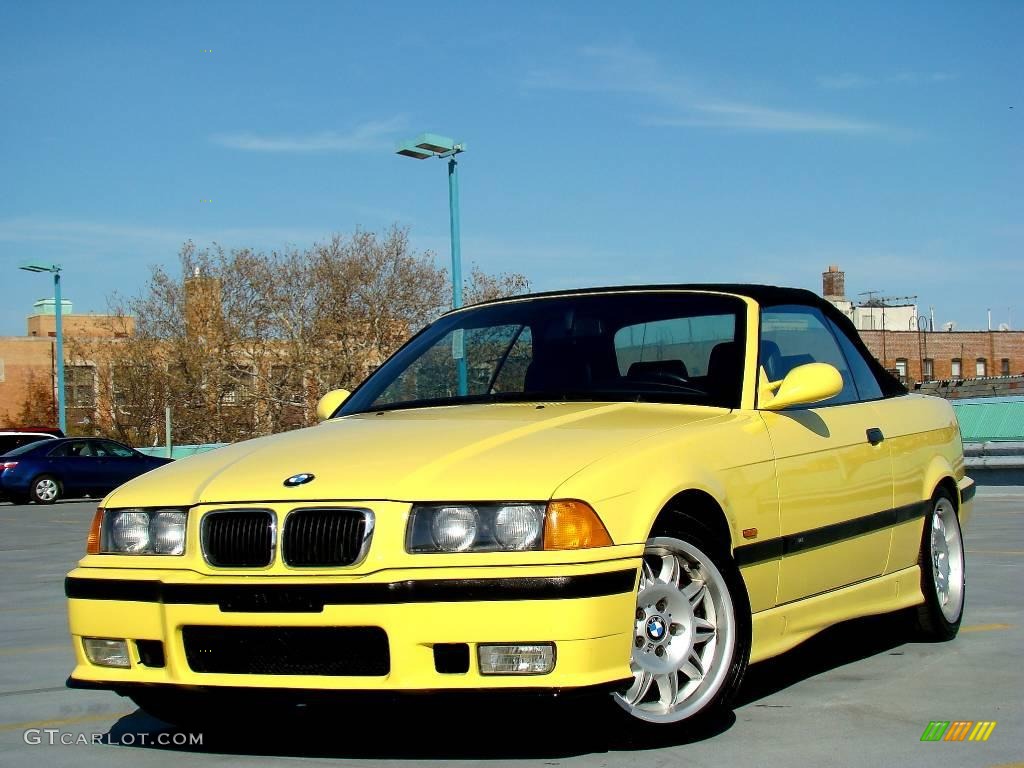 1998 M3 Convertible - Dakar Yellow / Black photo #5