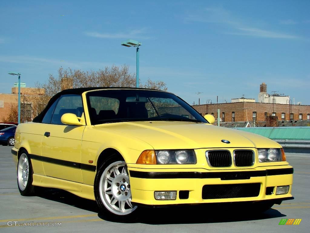 1998 M3 Convertible - Dakar Yellow / Black photo #6