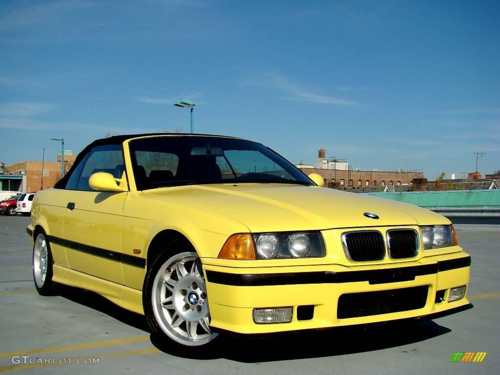1998 M3 Convertible - Dakar Yellow / Black photo #7