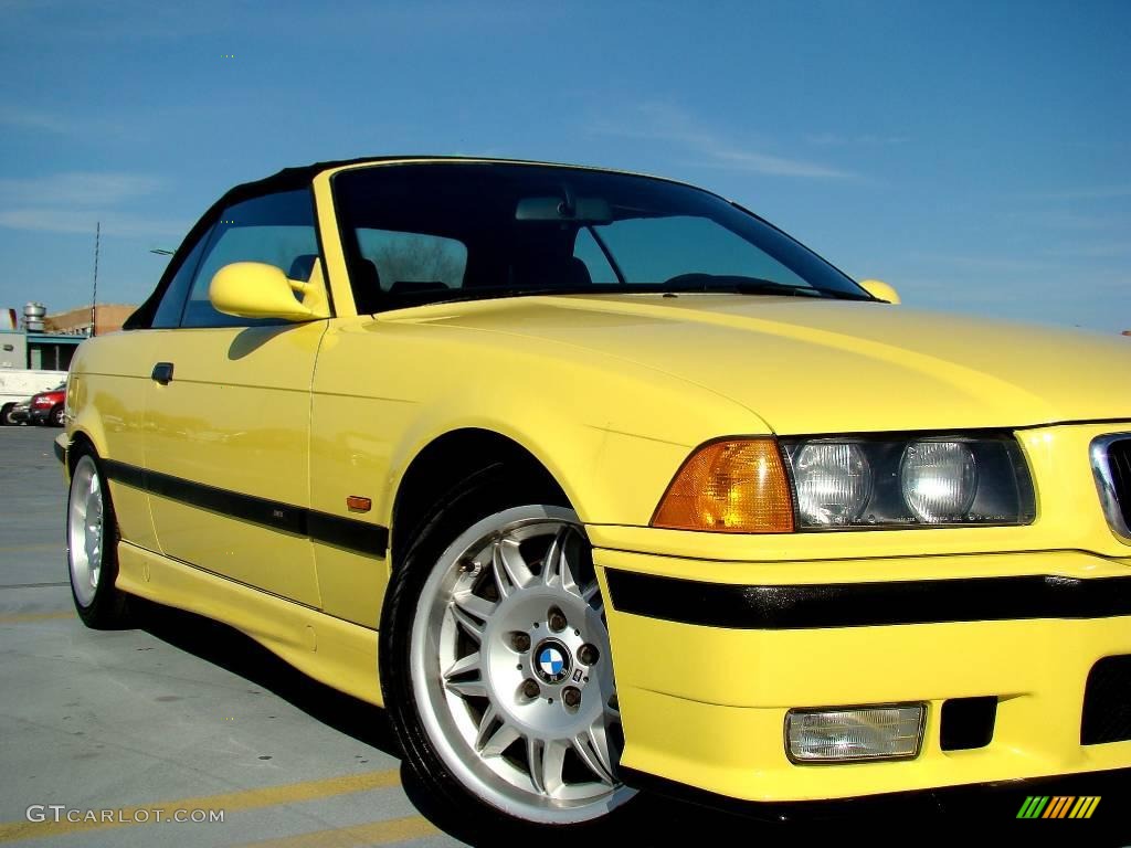 1998 M3 Convertible - Dakar Yellow / Black photo #8
