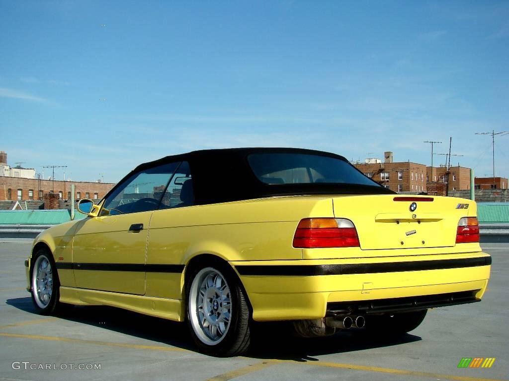 1998 M3 Convertible - Dakar Yellow / Black photo #11