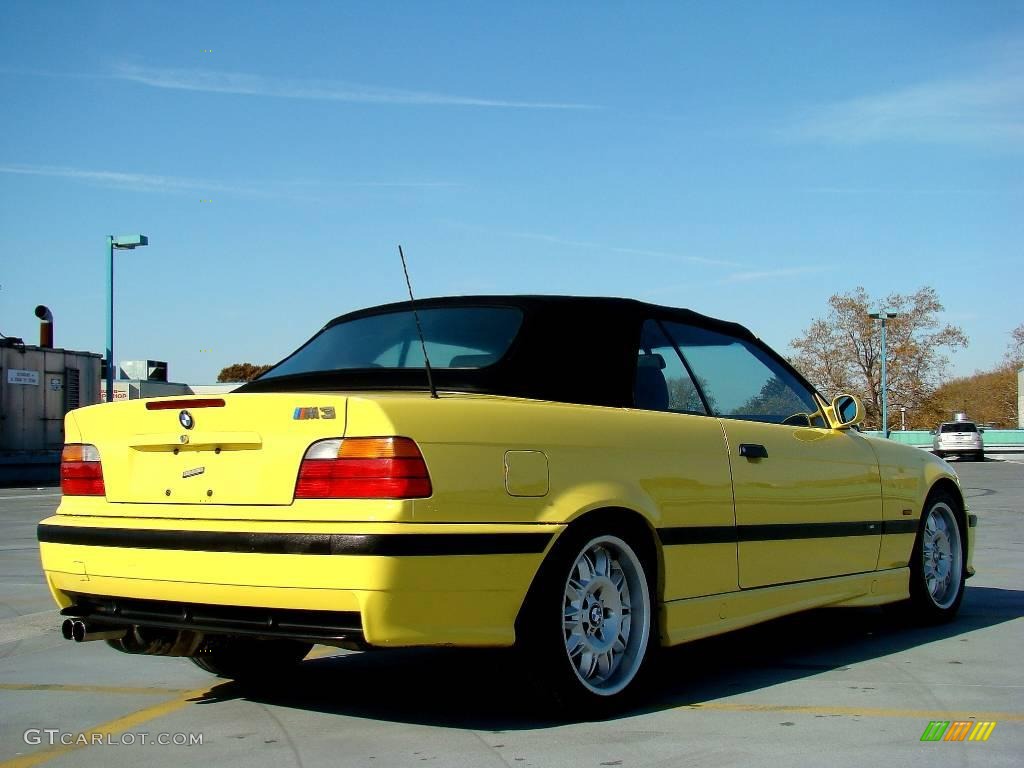 1998 M3 Convertible - Dakar Yellow / Black photo #12