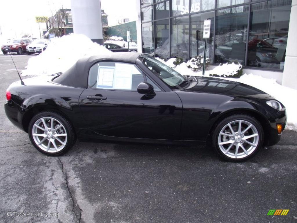 Brilliant Black 2009 Mazda MX-5 Miata Touring Roadster Exterior Photo #44730084