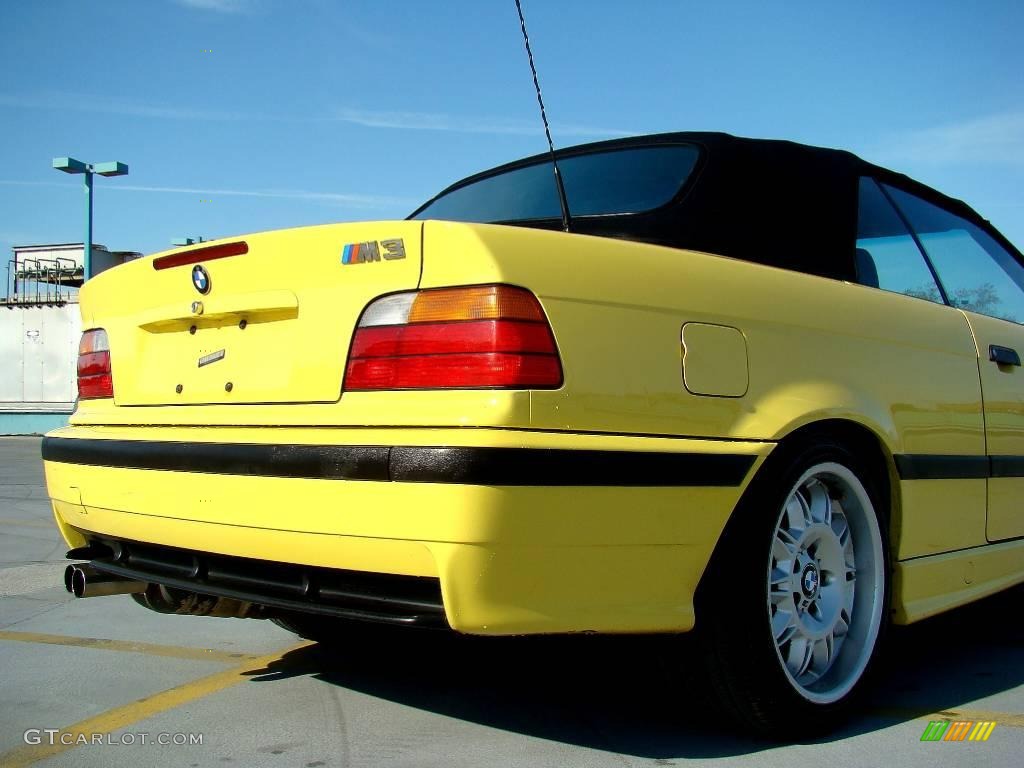 1998 M3 Convertible - Dakar Yellow / Black photo #14