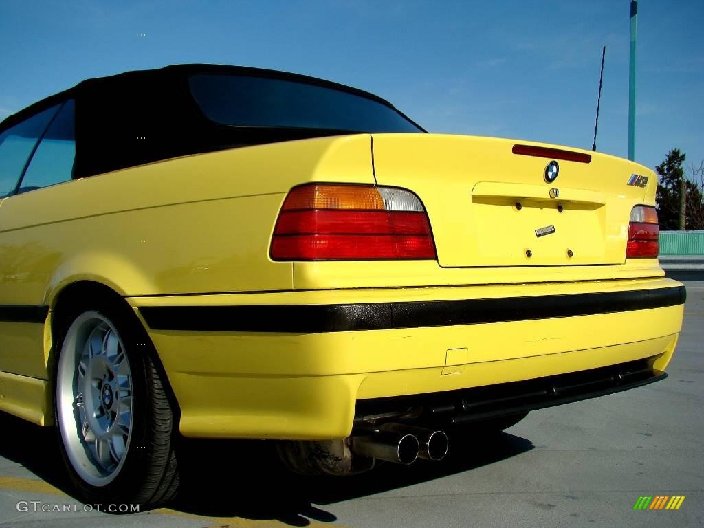 1998 M3 Convertible - Dakar Yellow / Black photo #15