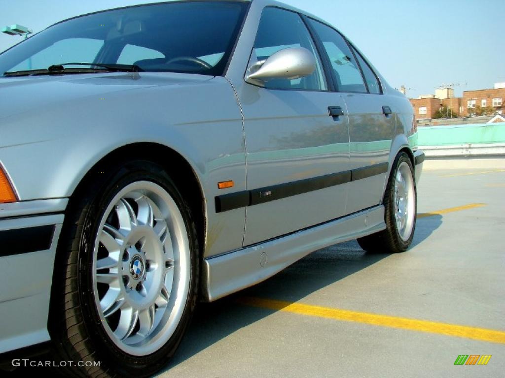1998 M3 Sedan - Arctic Silver Metallic / Black photo #9