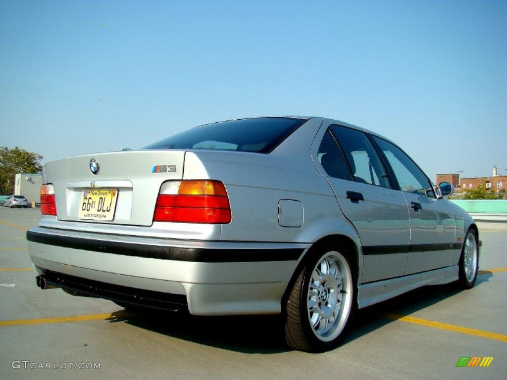 1998 M3 Sedan - Arctic Silver Metallic / Black photo #10