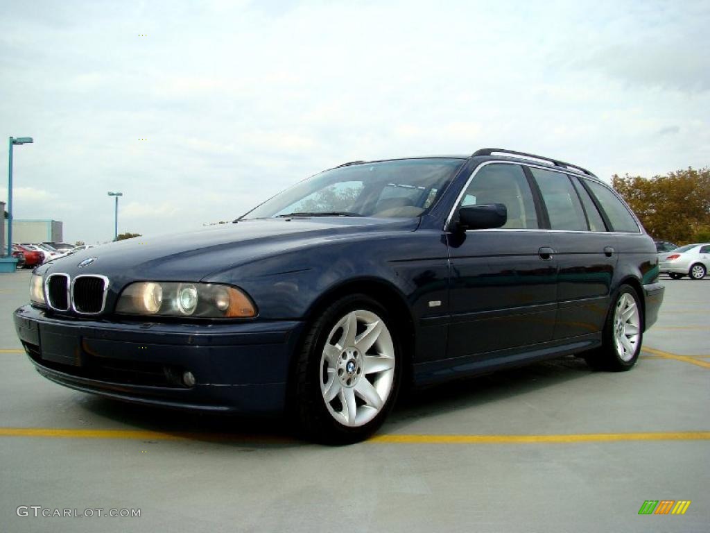 Orient Blue Metallic 2003 BMW 5 Series 525i Sport Wagon Exterior Photo #44731844