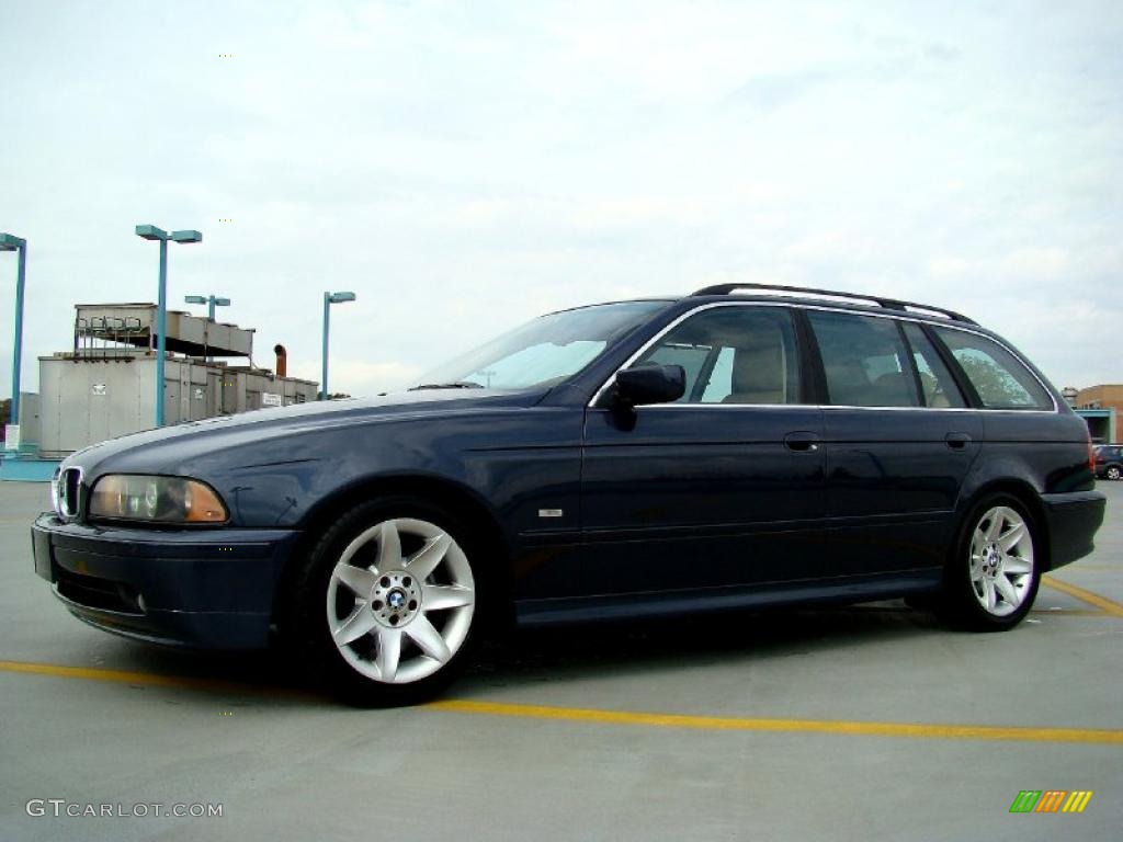 Orient Blue Metallic 2003 BMW 5 Series 525i Sport Wagon Exterior Photo #44731856