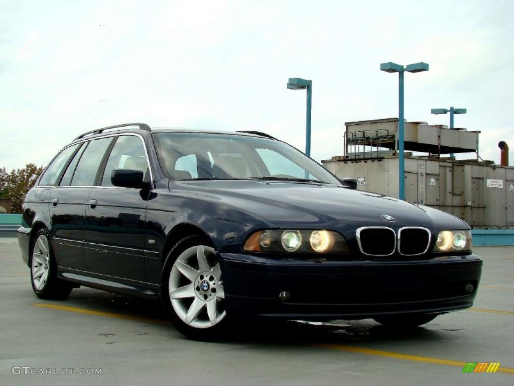 Orient Blue Metallic 2003 BMW 5 Series 525i Sport Wagon Exterior Photo #44732564
