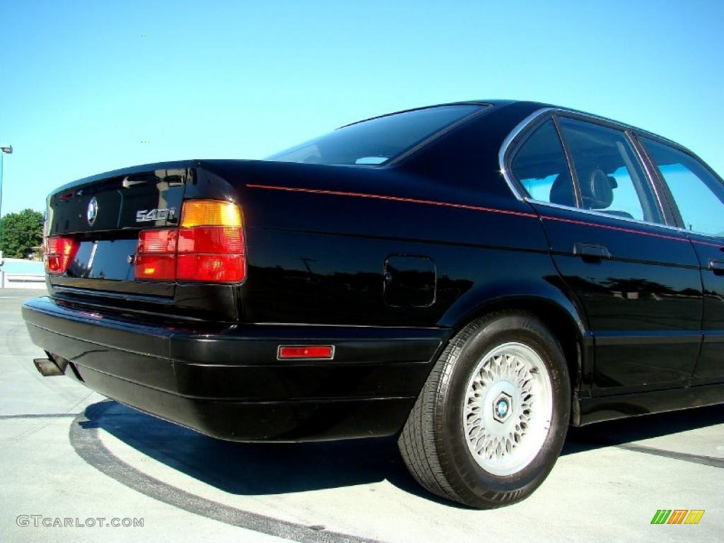 1995 5 Series 540i Sedan - Jet Black / Black photo #16