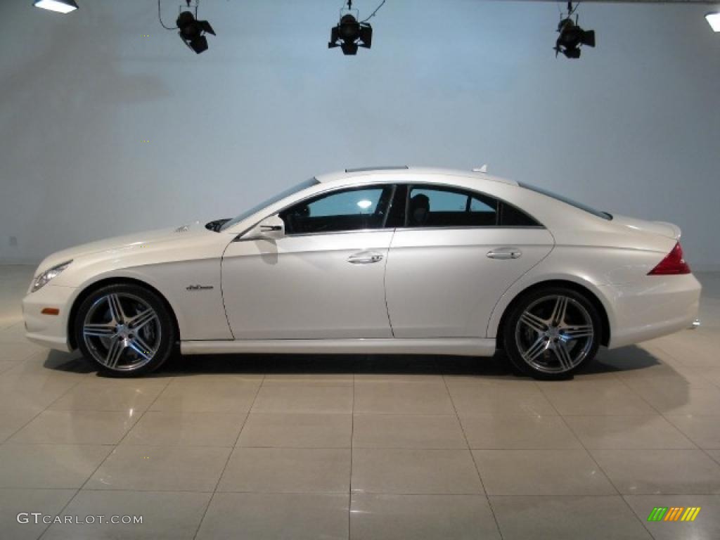 Diamond White Metallic 2009 Mercedes-Benz CLS 63 AMG Exterior Photo #44737195