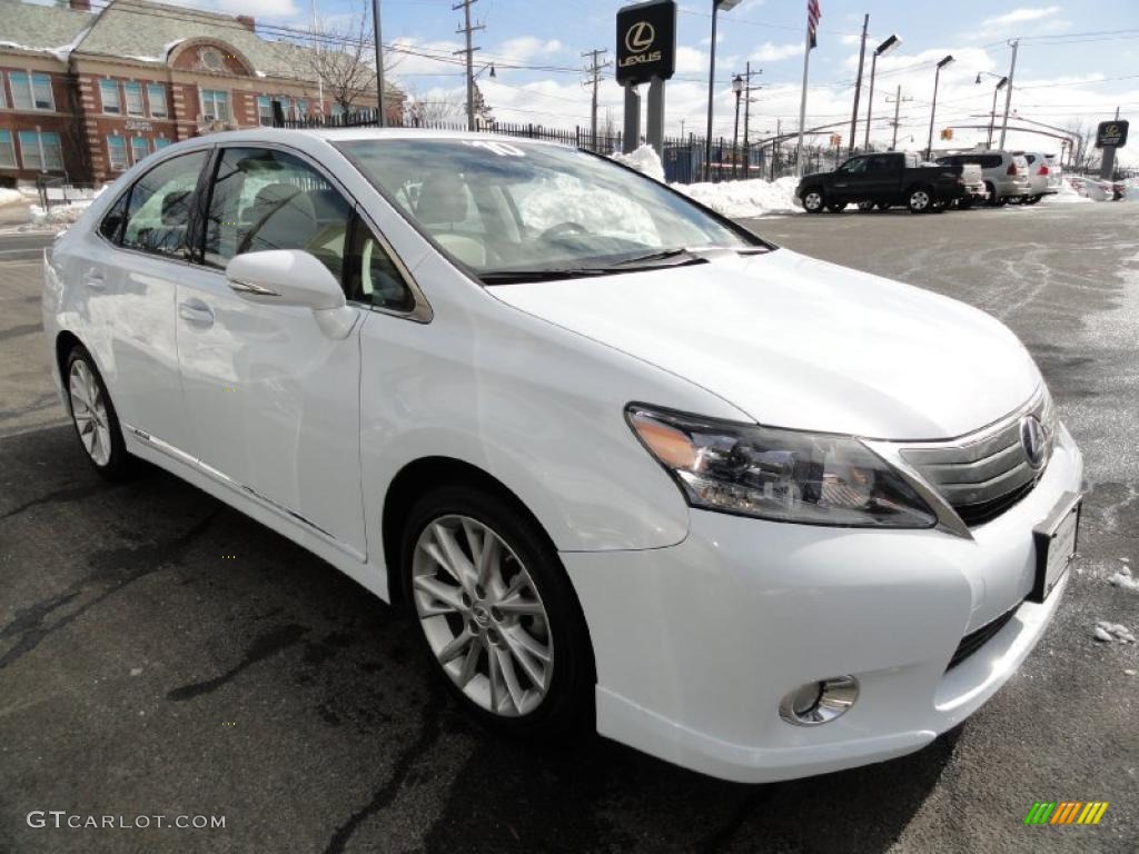 Aurora White Pearl 2010 Lexus HS 250h Hybrid Premium Exterior Photo #44738110