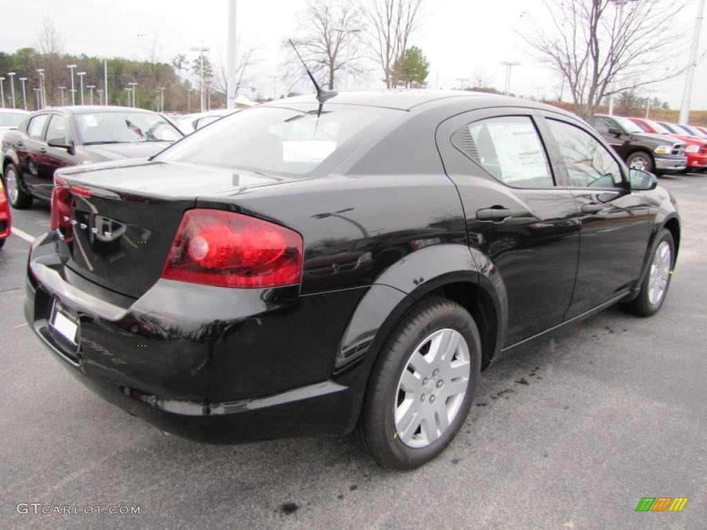 Brilliant Black Crystal Pearl 2011 Dodge Avenger Express Exterior Photo #44739322