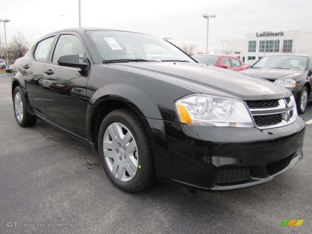 Brilliant Black Crystal Pearl 2011 Dodge Avenger Express Exterior Photo #44739338