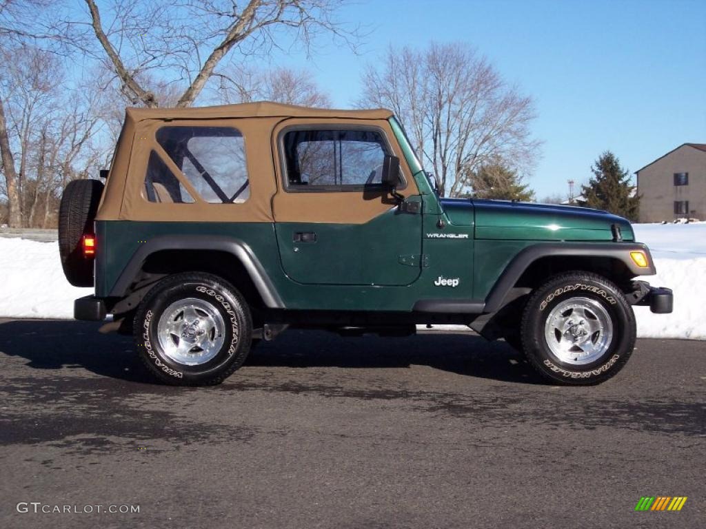 Forest Green 2001 Jeep Wrangler SE 4x4 Exterior Photo #44740114