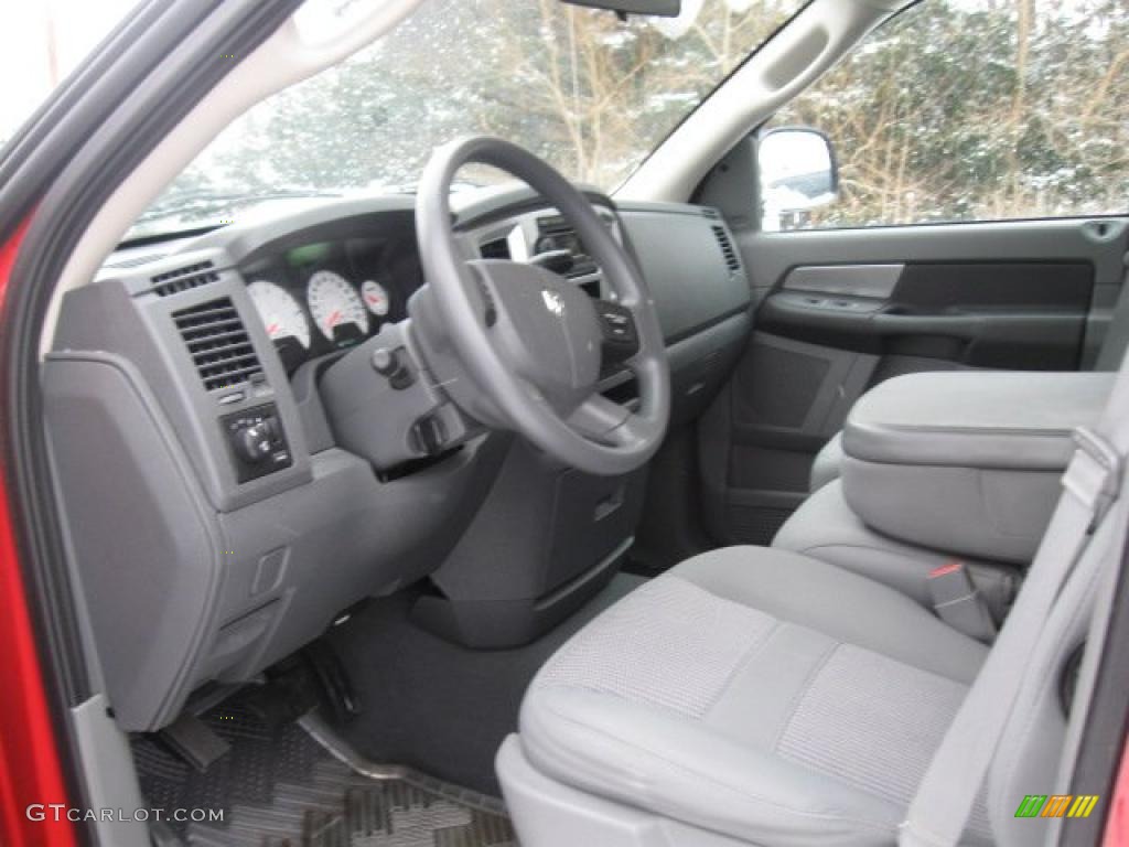 2007 Ram 1500 Big Horn Edition Quad Cab 4x4 - Inferno Red Crystal Pearl / Medium Slate Gray photo #8