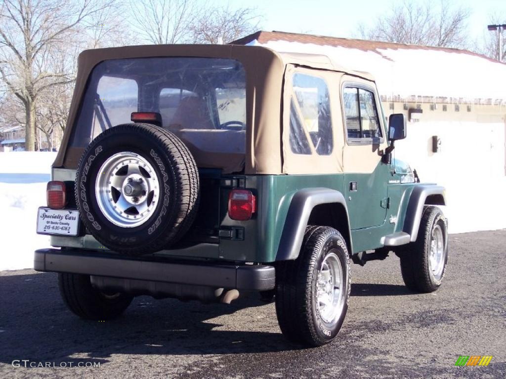 2001 Wrangler SE 4x4 - Forest Green / Camel photo #7