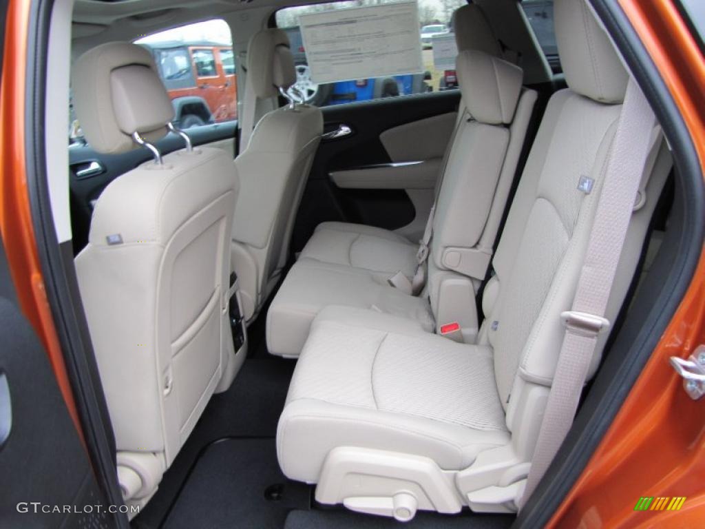 Black/Light Frost Beige Interior 2011 Dodge Journey Crew Photo #44740871