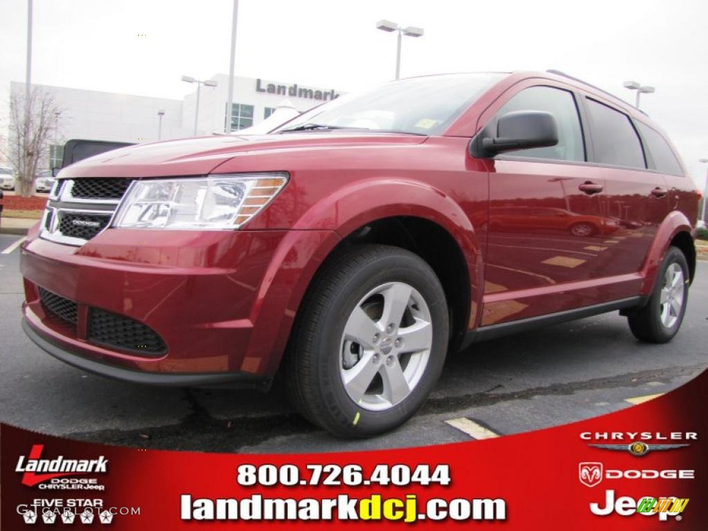 Deep Cherry Red Crystal Pearl Dodge Journey